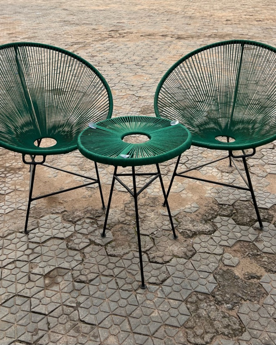 Zoe Rattan Chair Set