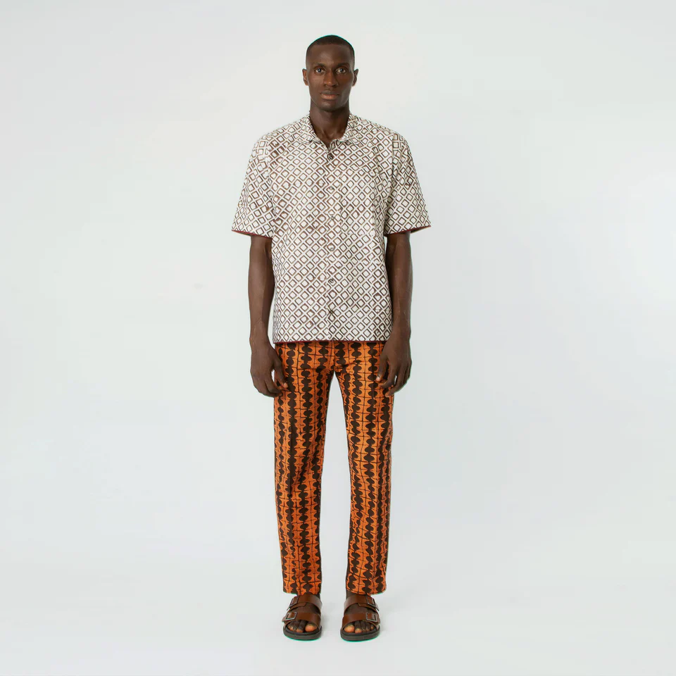 Osaka Orange and Brown Lounge Trousers