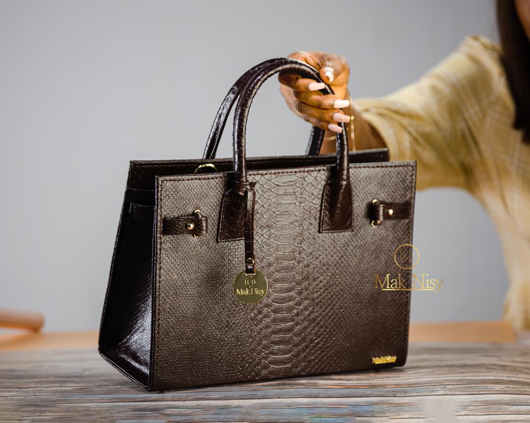 BROWN MED KWUBIRI TOTE BAG