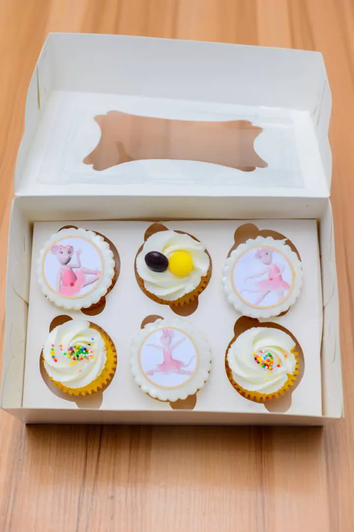 Angelina Ballerina Cupcakes - Buttercream Icing