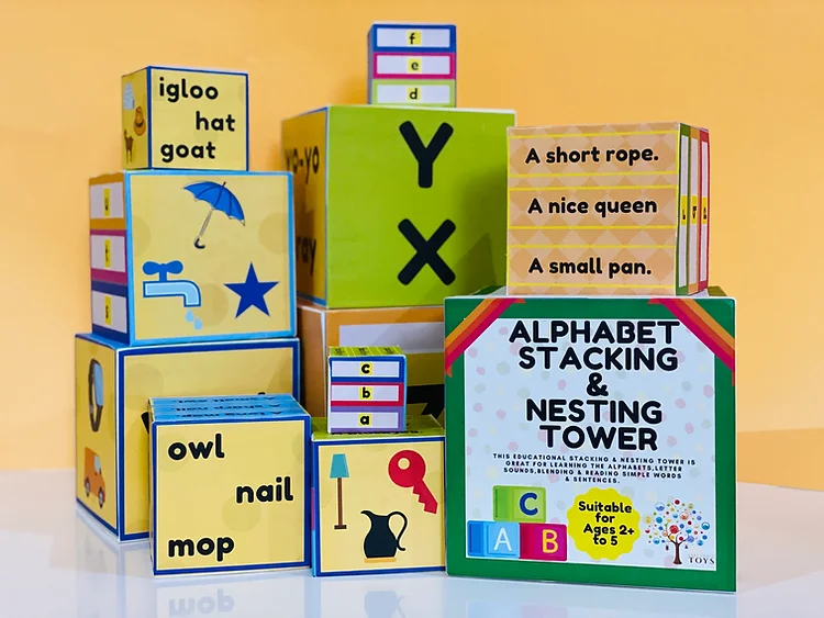 Alphabet Stacking & Nesting Tower