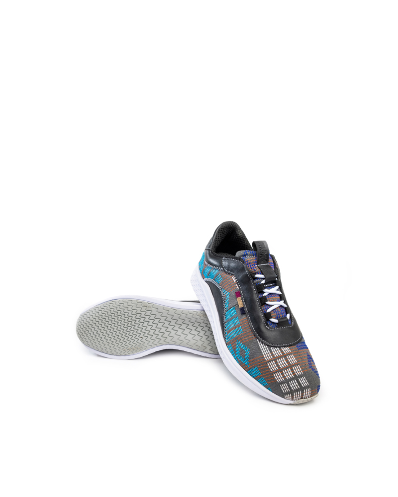 Tesfa Rock Grey Laceup Sneakers