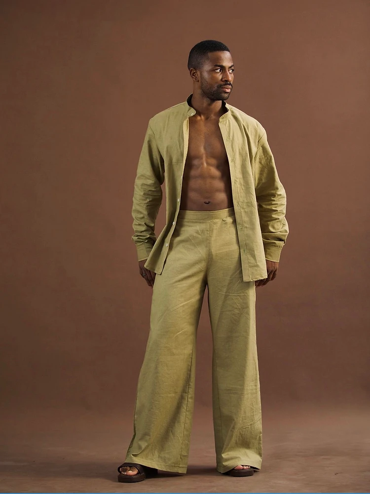 GREEN LINEN LUXE