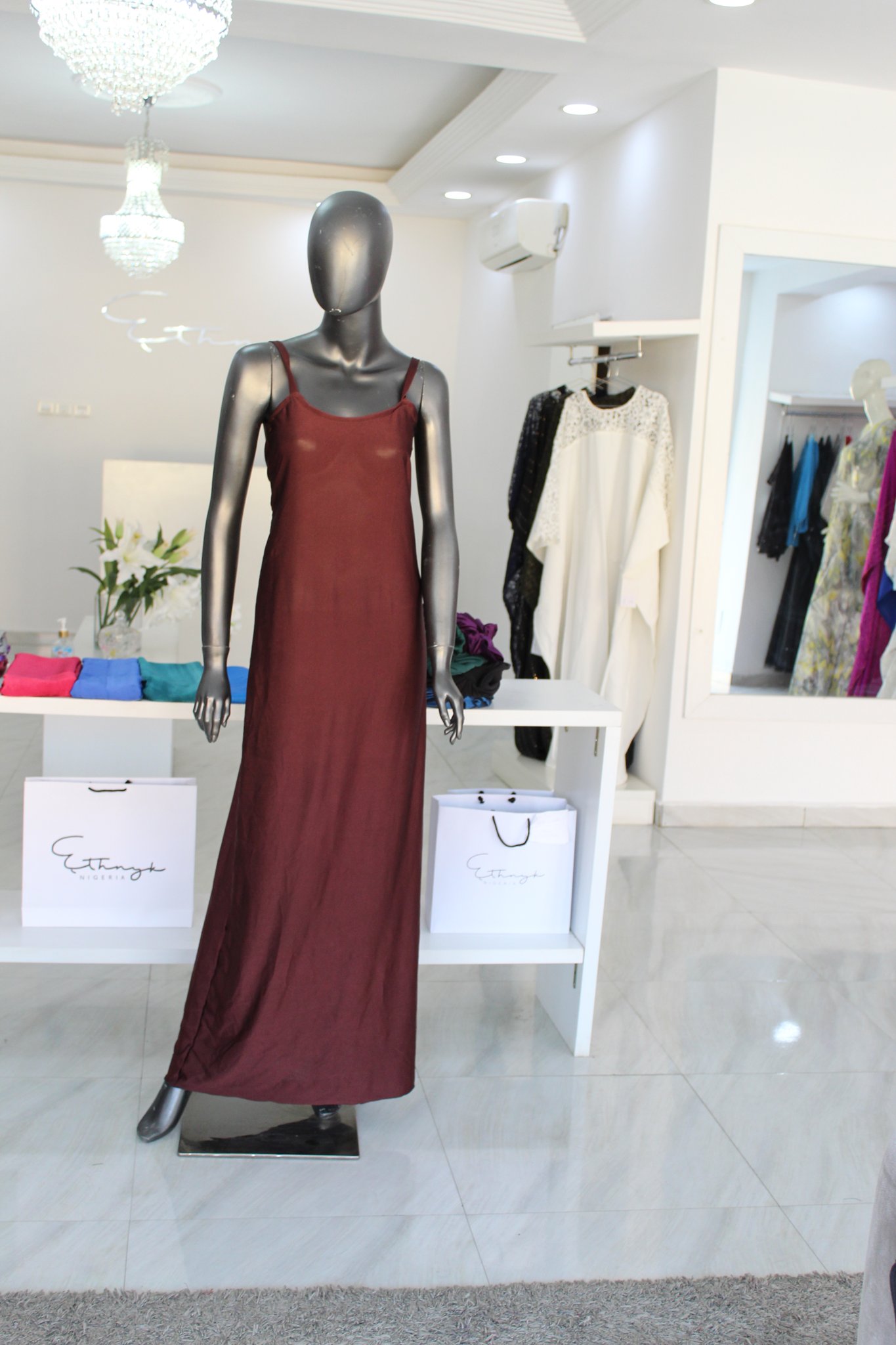 Long Camisole (Inner)- Brown Nude
