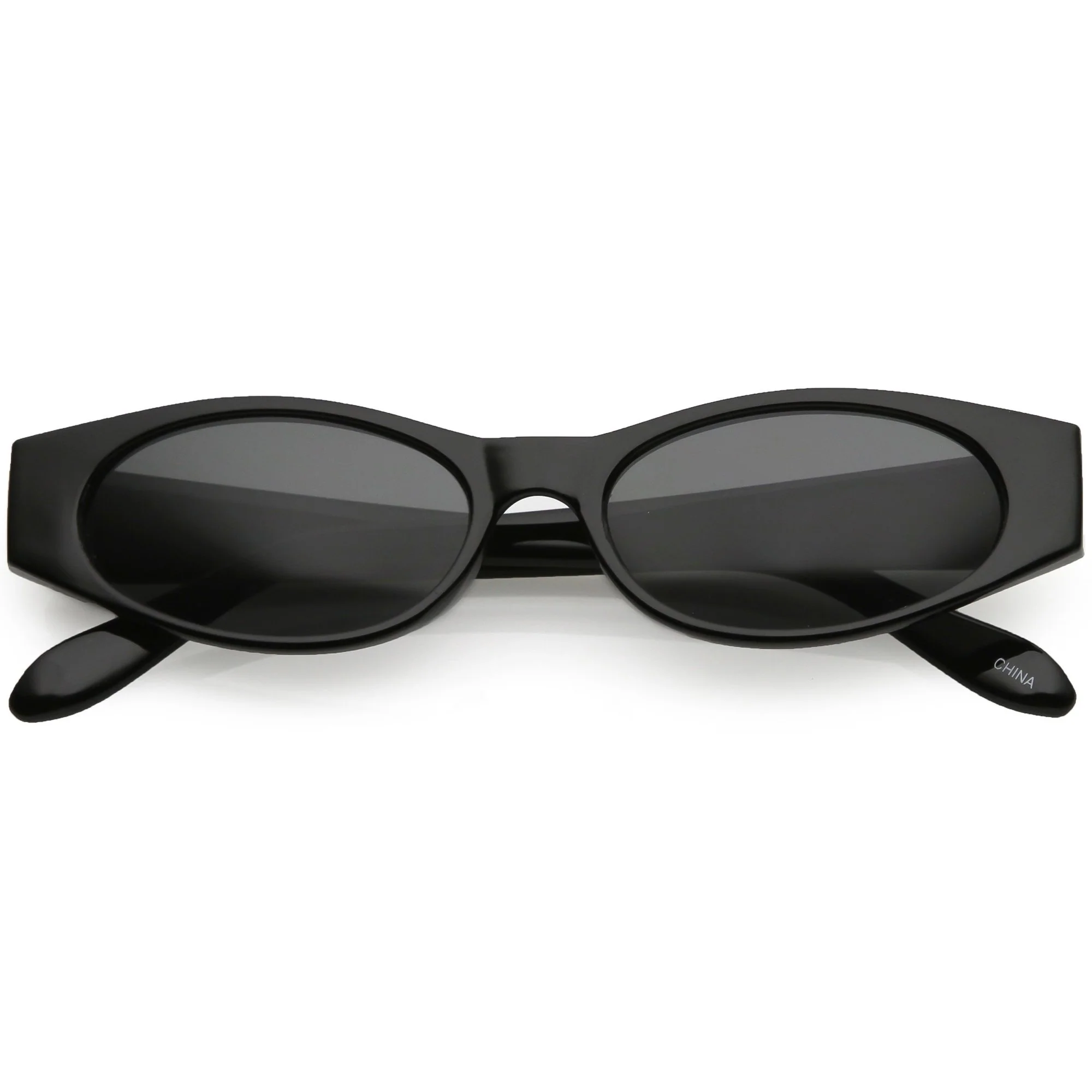 DAPMOD SLIM OVAL SHAPED RETRO SUNGLASSES RND1904