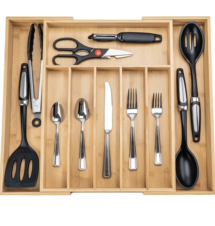 Bamboo Utensil Organizer