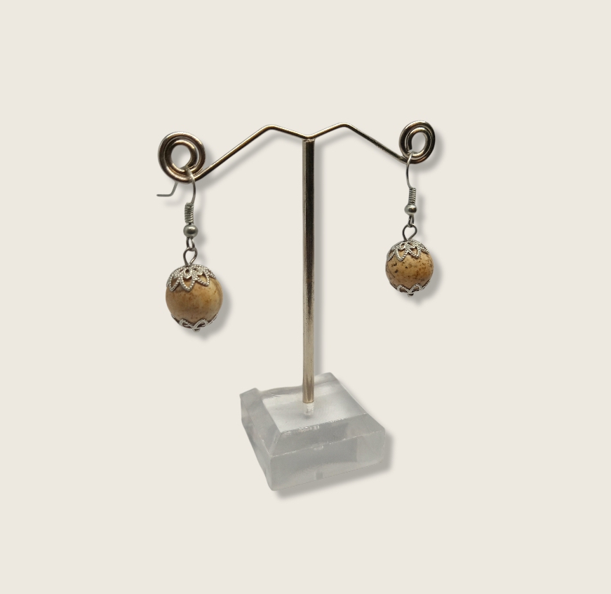 Picture Jasper drop earrings