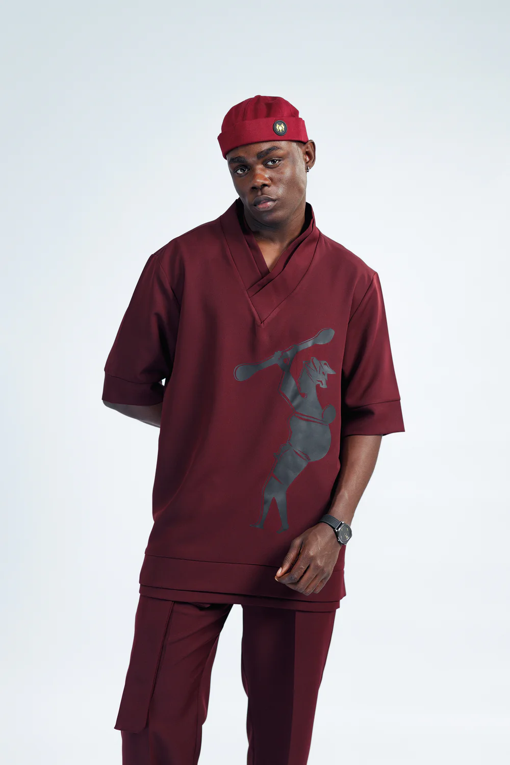 NACK MAN ID 2PCS IN WINE