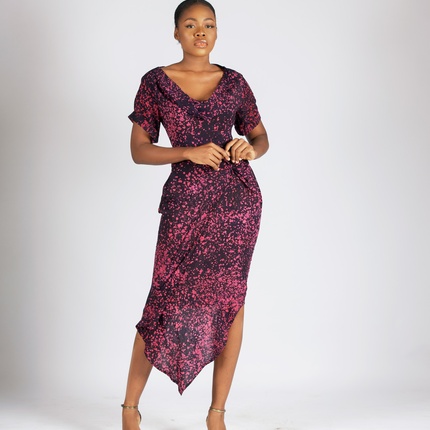 RAIN DROP TWIST DRESS